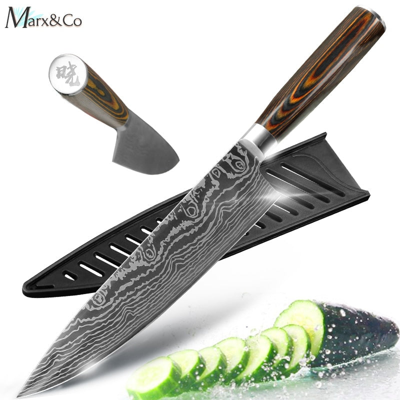 Gyuto Japanese Handmade 8 Inch Kitchen Knife