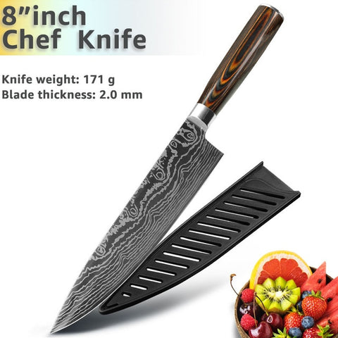 Gyuto Japanese Handmade 8 Inch Kitchen Knife